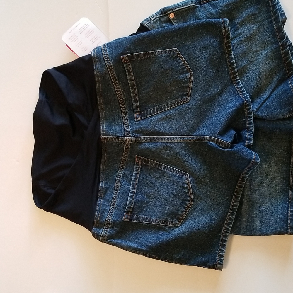 2 pairs! NWT size 8 - crossover panel denim shorts